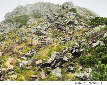 北アルプス西穂独標への日帰り登山日記19：西穂独標の直下に到着 92868618