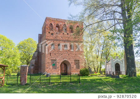 Ruins of old 14th century gothic church in Steblewo, Poland. Ruins of old 14th century gothic church in Steblewo, Poland. 92870520