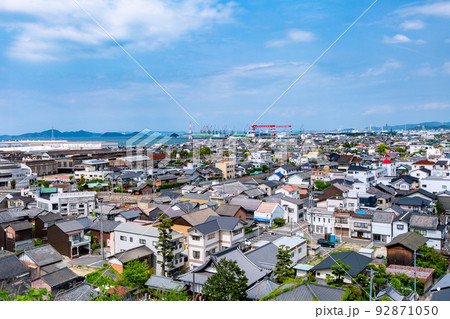 桃陵公園の自然と多度津町の街並み 桃陵公園の自然と多度津町の街並み 92871050
