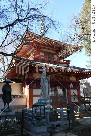 東京都中野区新井の梅照院新井薬師の不動堂の建物 東京都中野区新井の梅照院新井薬師の不動堂の建物 92872217