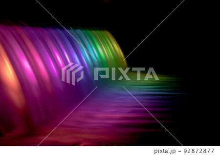 錦秋湖大滝のライトアップ＃4 92872877