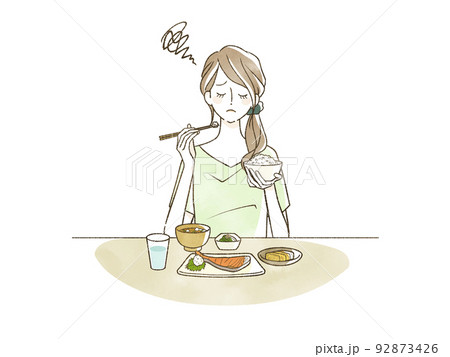 食欲がない女性 92873426