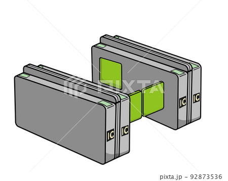 自動改札機のイラスト 92873536
