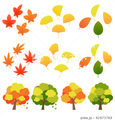 カットイラスト_秋の自然セット 92873769