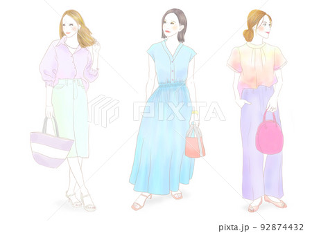 女性イラスト 92874432