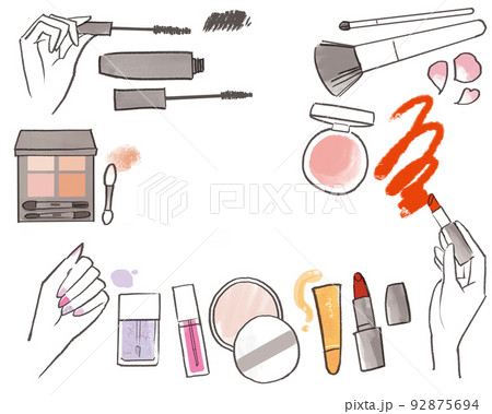 コスメ_メイク道具set/シンプル コスメ_メイク道具set/シンプル 92875694