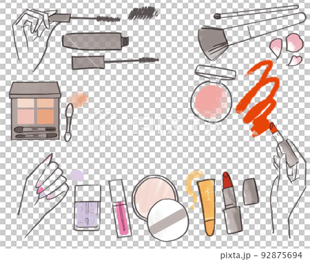 コスメ_メイク道具set/シンプル コスメ_メイク道具set/シンプル 92875694