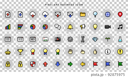 Dot picture business icon set 02 92875975