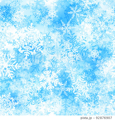 Seamless pattern of Christmas snowflakes 92876907