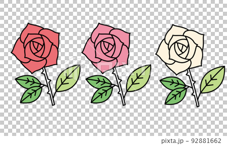 バラのイラスト素材 92881662