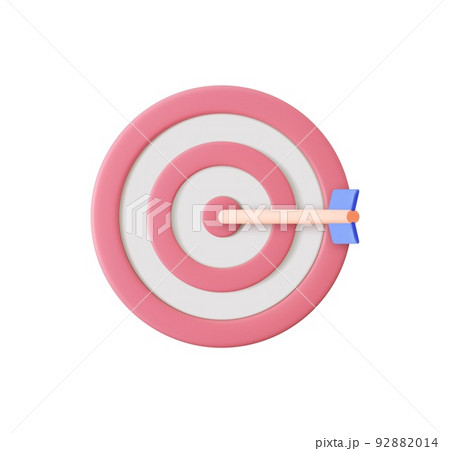 3d Arrow hit the center of target 92882014