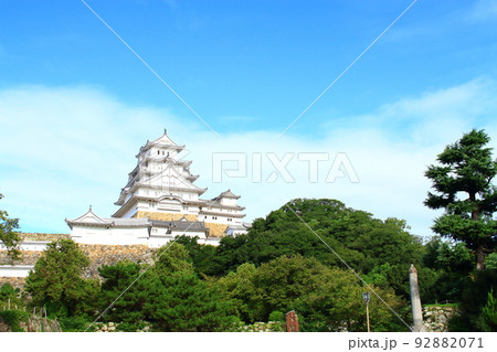 姫路市、国宝姫路城とその周辺の風景 92882071