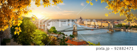 Budapest at sunset in autumn Budapest at sunset in autumn 92882471