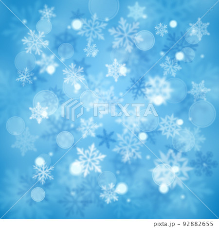 Christmas background of defocused snowflakes 92882655