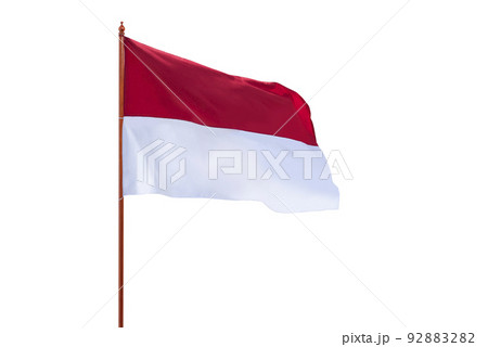 The red and white flag of Indonesian flag The red and white flag of Indonesian flag 92883282