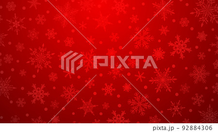 Christmas background of snowflakes 92884306