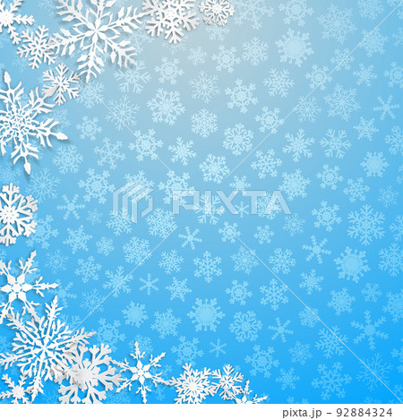Christmas background of snowflakes Christmas background of snowflakes 92884324