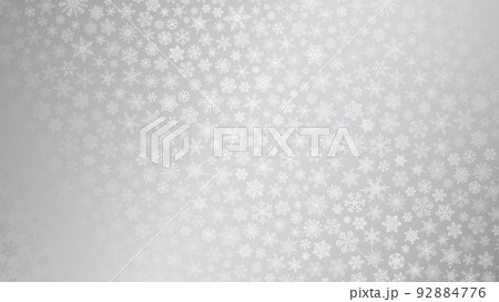 Christmas background of small snowflakes - Stock Illustration [92884776] -  PIXTA