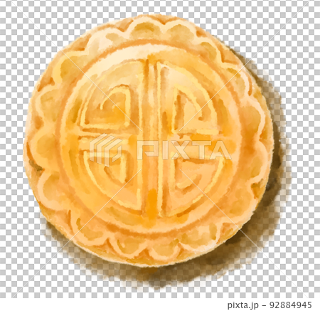 Mid autumn festival mooncake watercolor painting artistic illustration Mid autumn festival mooncake watercolor painting artistic illustration 92884945