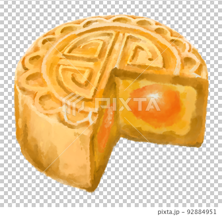Mid autumn festival mooncake watercolor painting artistic illustration Mid autumn festival mooncake watercolor painting artistic illustration 92884951