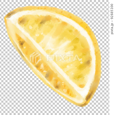Fresh yellow lemon citrus watercolor painting art illustration 92885100