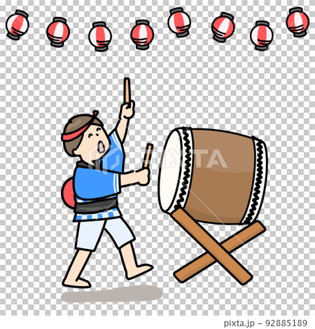 男孩子打日本鼓夏日祭 男孩子打日本鼓夏日祭 92885189
