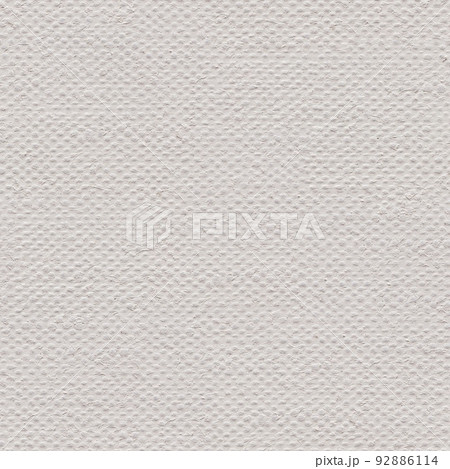 Linen canvas texture in exquisite white. Seamless pattern background. 92886114