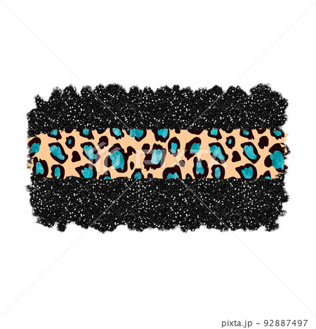 Leopard abstract glitter shape. Stock backdrop illustrtion. Leopard abstract glitter shape. Stock backdrop illustrtion. 92887497