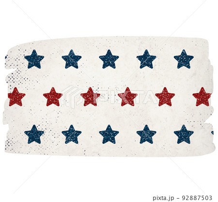 4th of July celebration shape. American flag design. 4th of July celebration shape. American flag design. 92887503