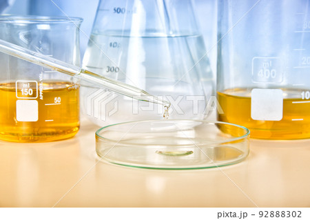 Oil dropping, Laboratory and science experiments, Formulating the chemical for medical research 92888302