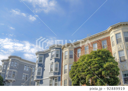 Complex multi-storey residential buildings in San Francisco, California Complex multi-storey residential buildings in San Francisco, California 92889919