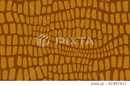 Abstract modern crocodile leather seamless pattern. Animals trendy background. Beige decorative vector illustration for print, fabric, textile. Modern ornament of stylized alligator skin Abstract modern crocodile leather seamless pattern. Animals trendy background. Beige decorative vector illustration for print, fabric, textile. Modern ornament of stylized alligator skin 92897817