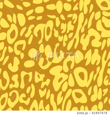 Abstract modern leopard seamless pattern. Animals trendy background. Orange decorative vector stock illustration for print, card, postcard, fabric, textile. Modern ornament of stylized skin 92897878