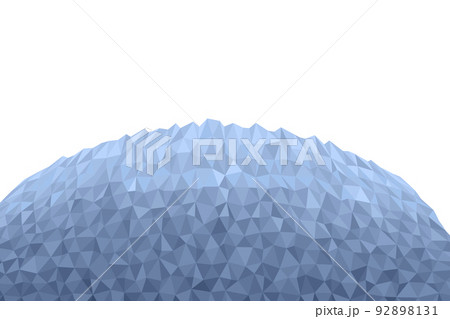 Polygonal dark blue mosaic background. Abstract low poly vector illustration. Triangular pattern in halftone style. Template geometric business design with triangle for poster, banner, card, flyer 92898131
