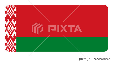 Flag of Belarus. Belarusian national symbol in official colors. Template icon. Abstract vector background 92898692