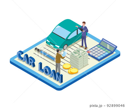 カーローンのイメージイラスト 92899046