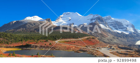 Mont Athabasca landscape at Icefields parkway in Banff national park, Canada. Mont Athabasca landscape at Icefields parkway in Banff national park, Canada. 92899498
