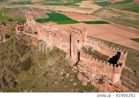 Aerial photo of Castle of Riba de Santiuste, Siguenza, Spain Aerial photo of Castle of Riba de Santiuste, Siguenza, Spain 92900262
