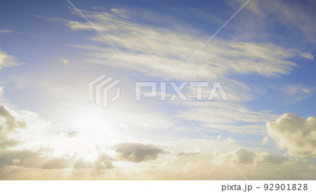 Clouds. Beautiful landscape view of a cloudy blue sky in summer with copy space. Natural background of fluffy cumulus clouds with copy space. Atmosphere and climate on a sunny spring day. Clouds. Beautiful landscape view of a cloudy blue sky in summer with copy space. Natural background of fluffy cumulus clouds with copy space. Atmosphere and climate on a sunny spring day. 92901828