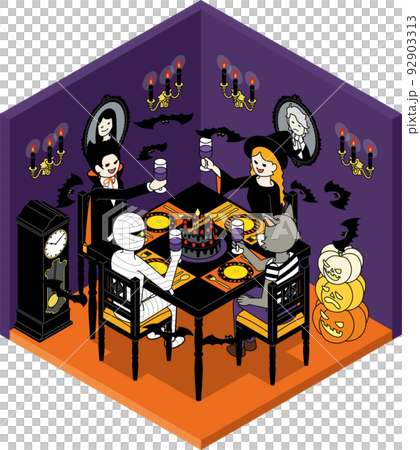 アイソメトリック　お化けたちのハロウィンパーティ 92903313