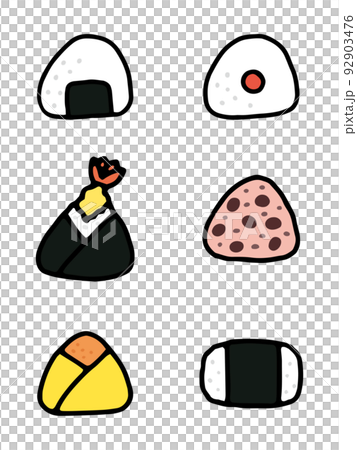 Onigiri illustration set Onigiri illustration set 92903476