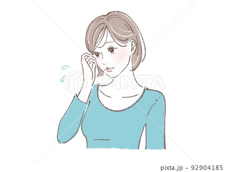 悩む女性 悩む女性 92904185