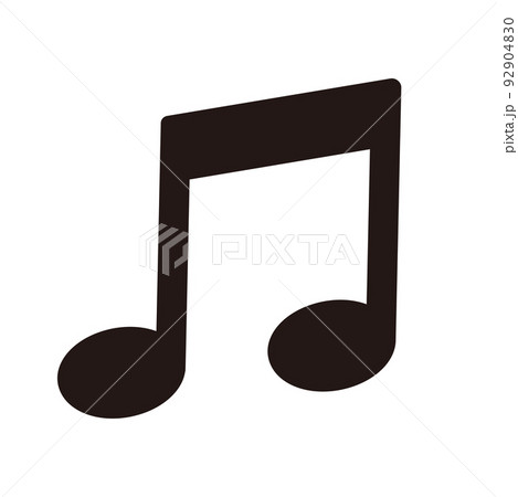 ポップな音符のデザイン 92904830