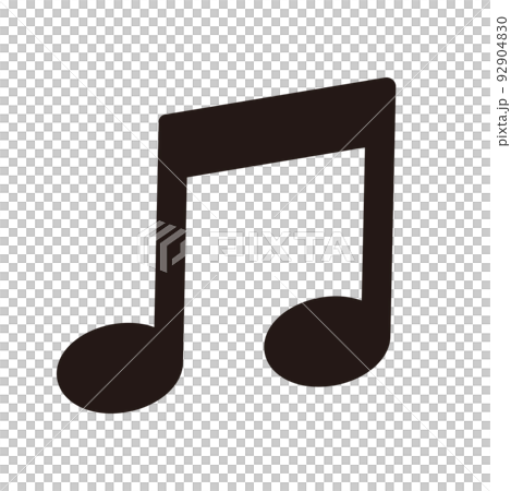 ポップな音符のデザイン 92904830