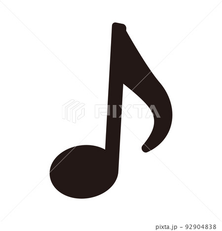 ポップな音符のデザイン 92904838