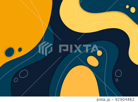 Abstract colorful doodle liquid design with free shape minimal template. Abstract colorful doodle liquid design with free shape minimal template. 92904862