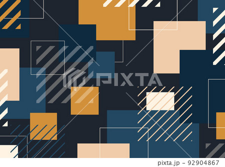 Abstract blue and yellow square modern geometric template design. Abstract blue and yellow square modern geometric template design. 92904867