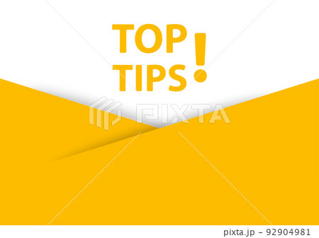 Top tips banner vector with copy space for business, marketing, flyers, banners, presentations, and posters. illustration Top tips banner vector with copy space for business, marketing, flyers, banners, presentations, and posters. illustration 92904981