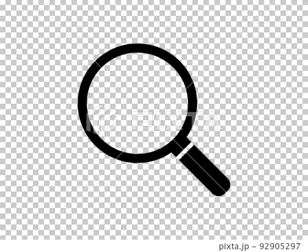 Magnifying glass vector illustration loupe icon 92905297