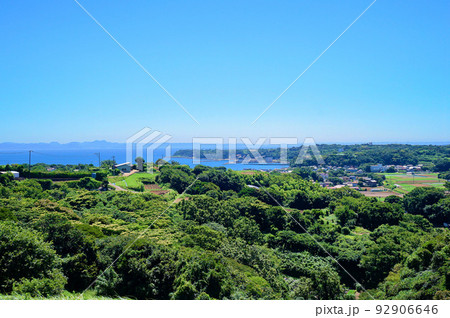 三浦半島・金田地区の高台と金田湾【神奈川県三浦市】 三浦半島・金田地区の高台と金田湾【神奈川県三浦市】 92906646